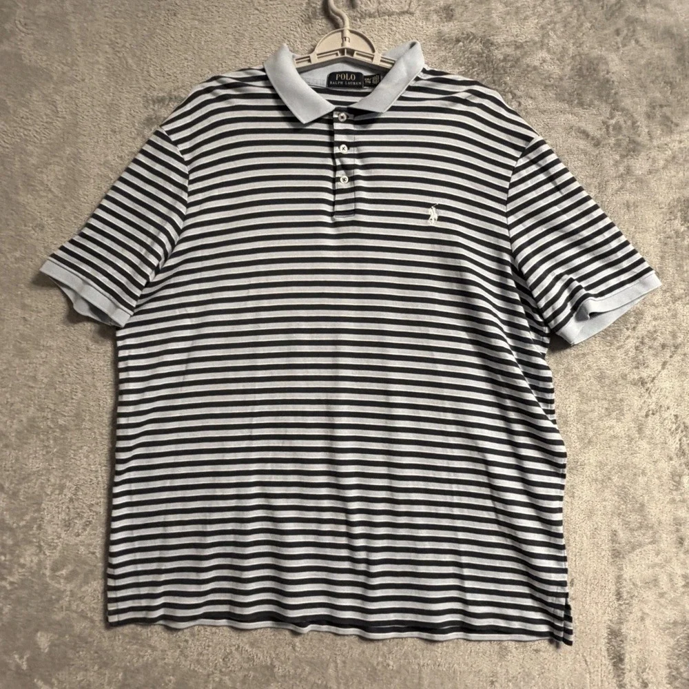 Polo‎ Ralph Lauren Striped Polo Shirt Mens XXL Preppy Coastal Old Money Nautical